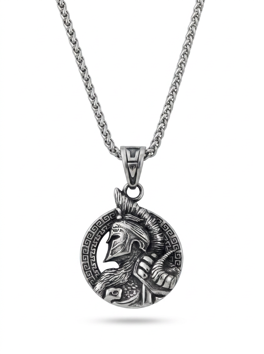 Hoplite Face Amulet